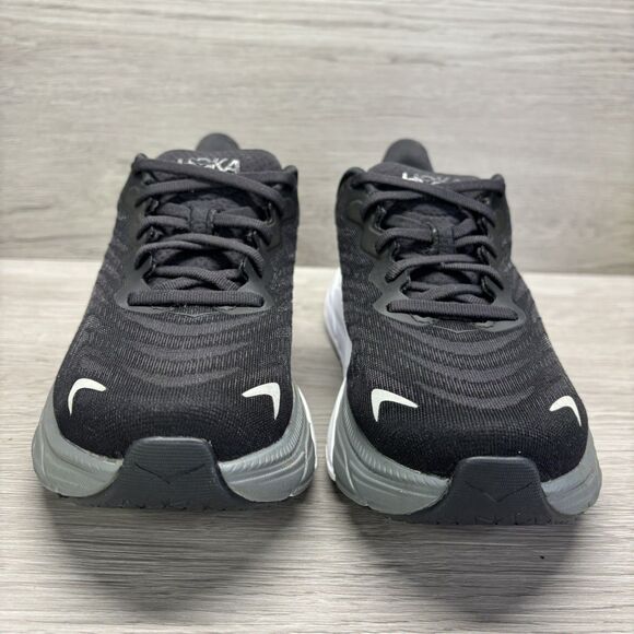 Hoka One One Arahi 6 Running Shoes Womens Sz 7 B Black Gray Athletic Sneakers LN - Picture 2 of 14